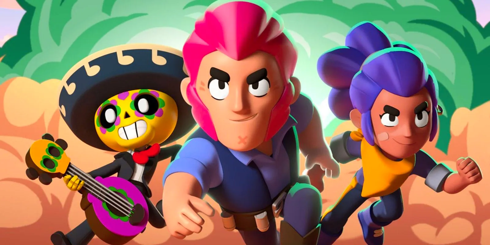 Three of the Brawlers in Brawl Stars Image