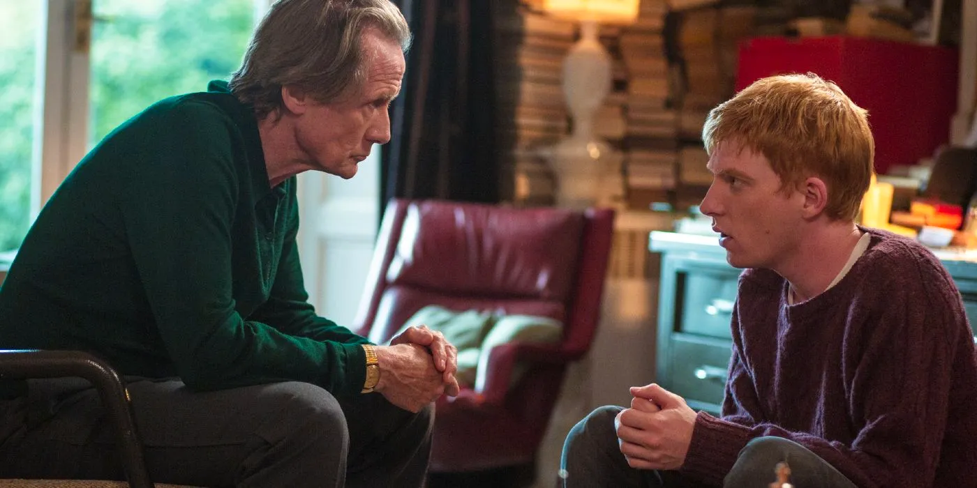 Tim and his father in About Time Image