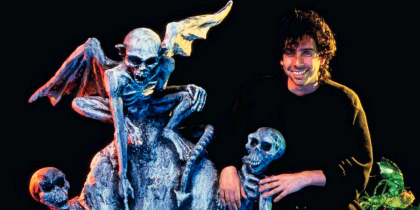 Tim Burton on the Beetlejuice set Image