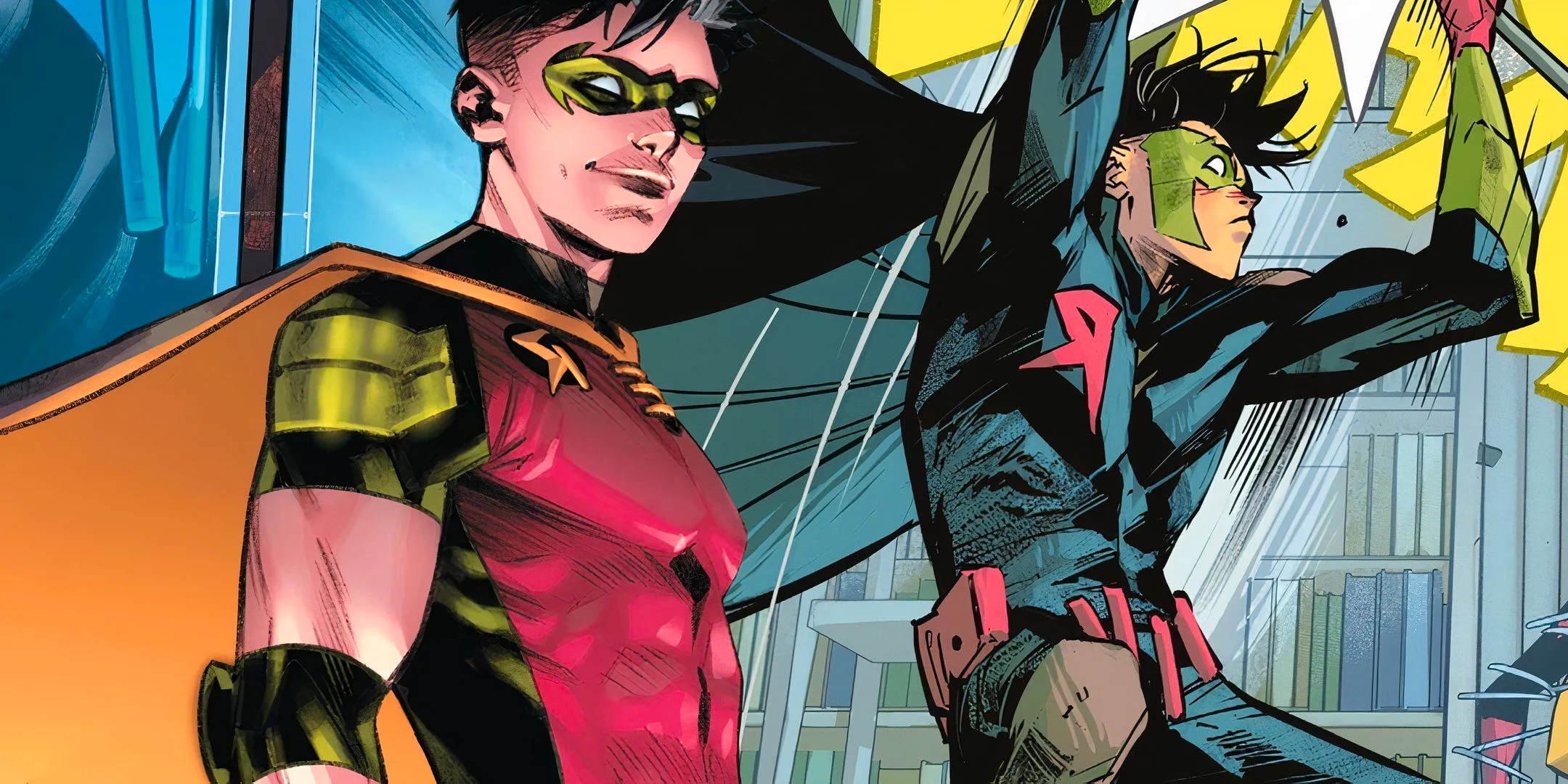 Tim Drake and New Robin Costume DC Image