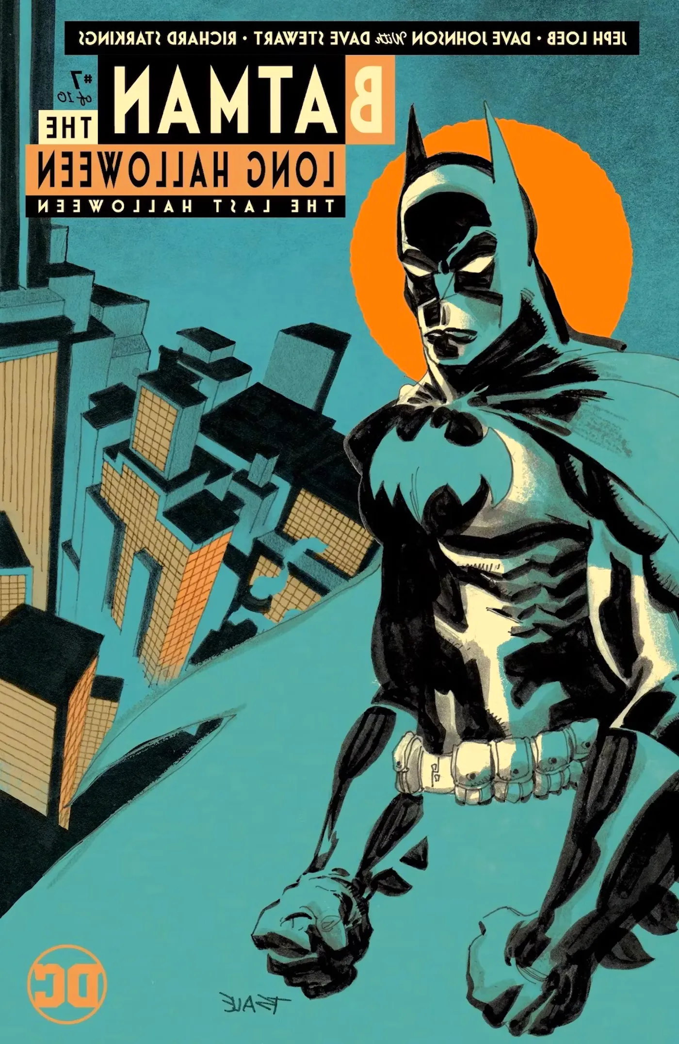 Tim Sale cover art for Last Halloween #7 featuring Batman Image