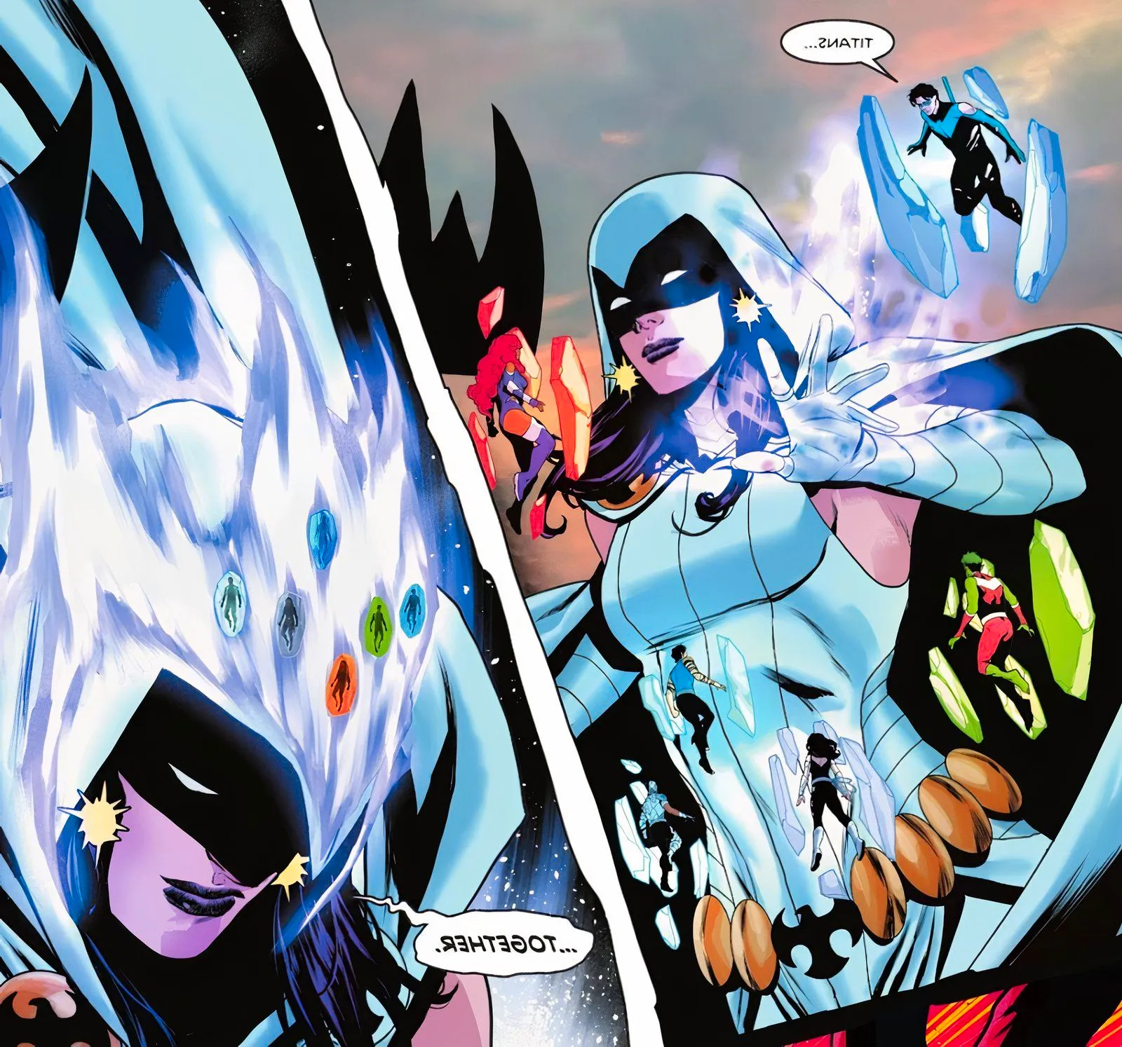 Titans #15 trigon fight raven 2 Image