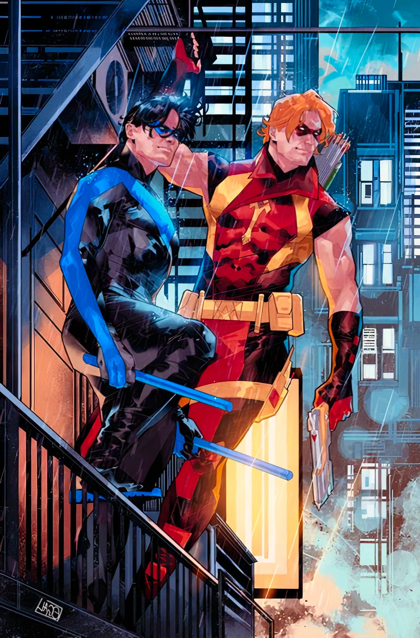 Titans #17 Arsenal and Nightwing Image