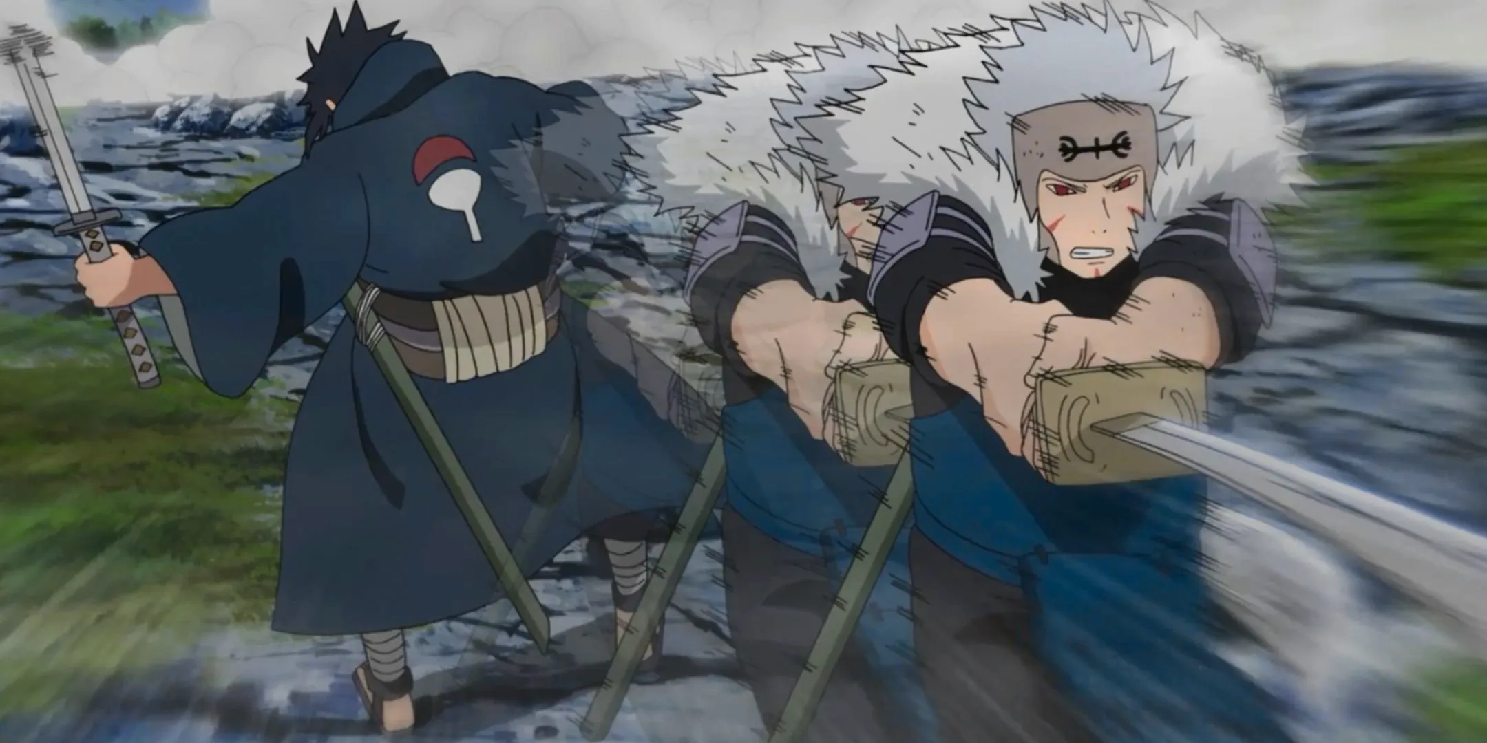 Tobirama fights Izuna in Naruto Shippuden Image