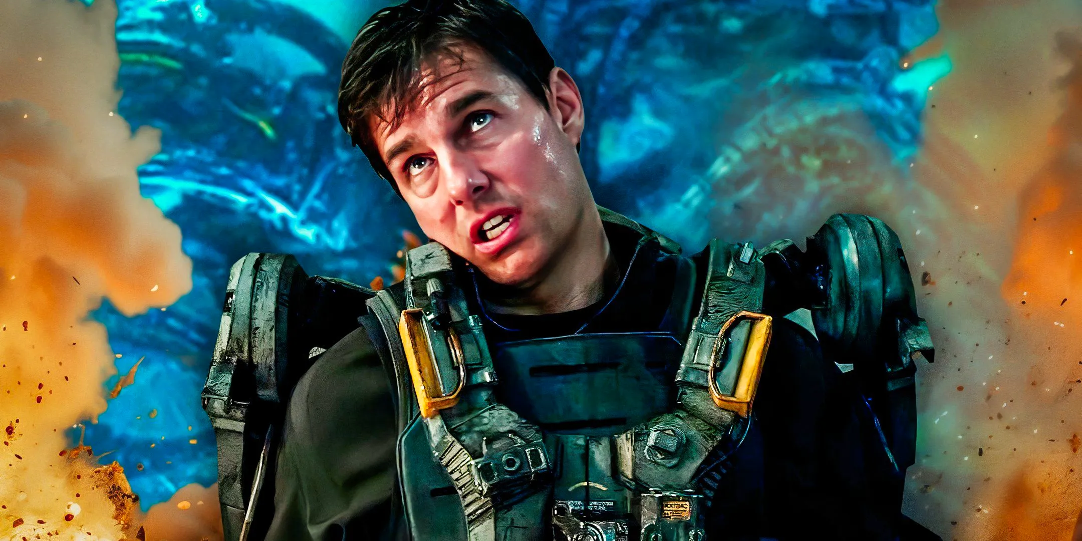 Tom Cruise as Maj. Willian Cage in Edge of Tomorrow Image