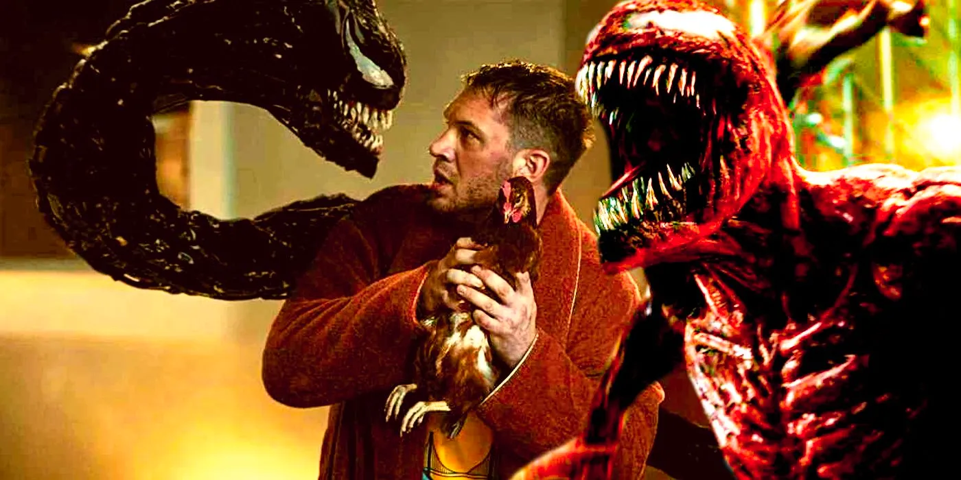 Tom Hardy as Eddie Brock and Carange in Venom Let There Be Carnage Image