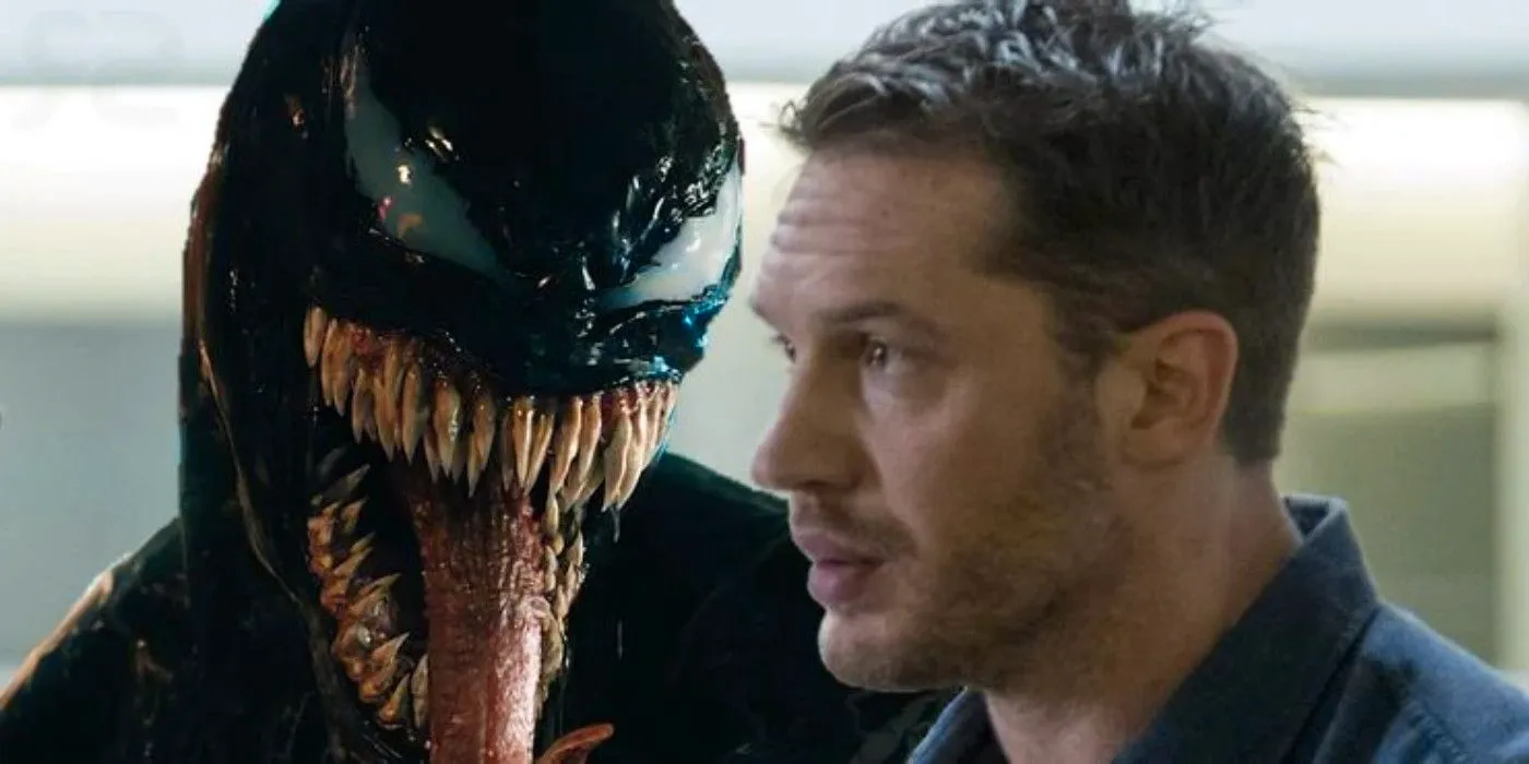 Tom Hardy as Eddie Brock Venom Symbiote Image