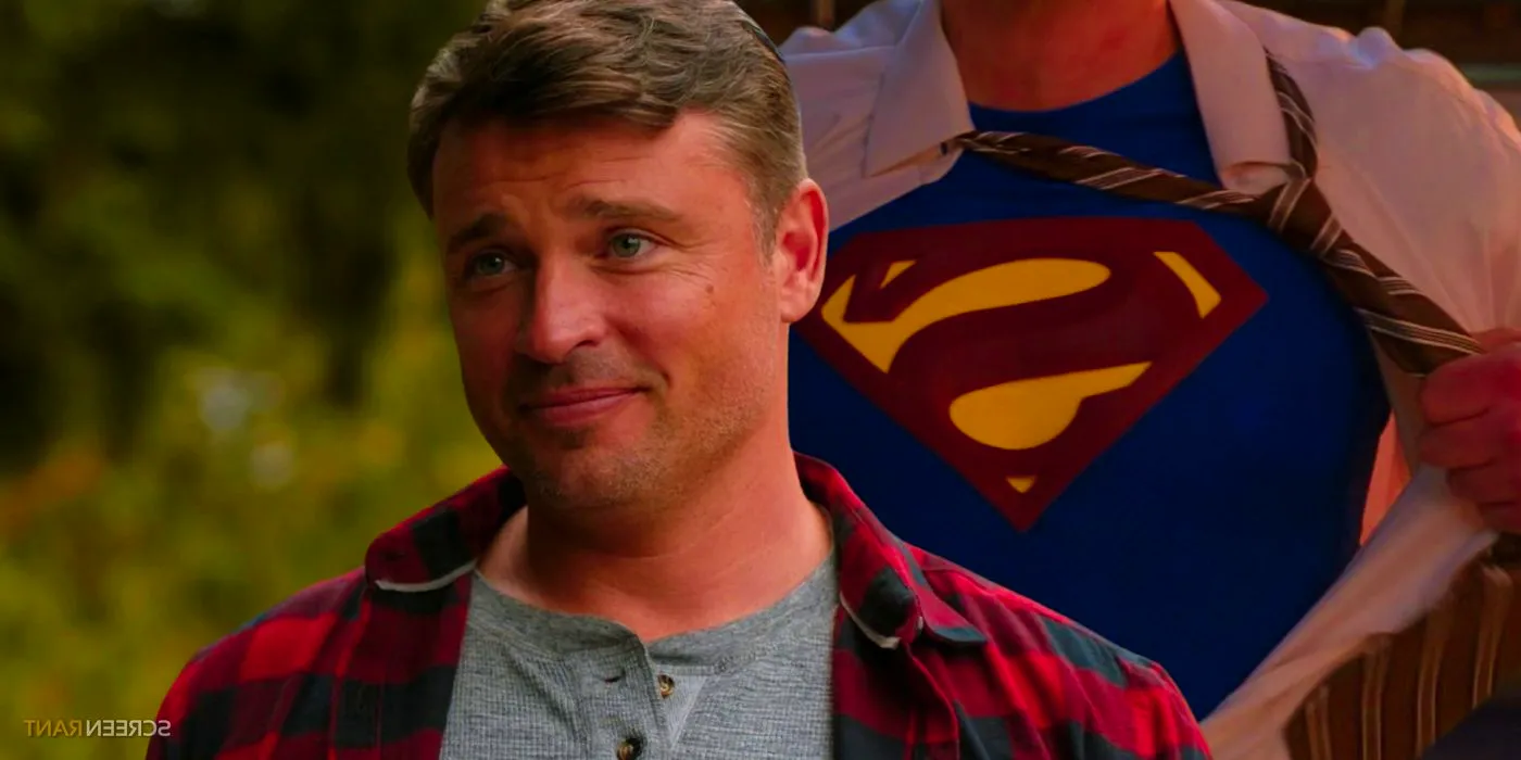 Tom Welling from Crisis on Infinite Earths and his final shot in the Smallville series finale Image