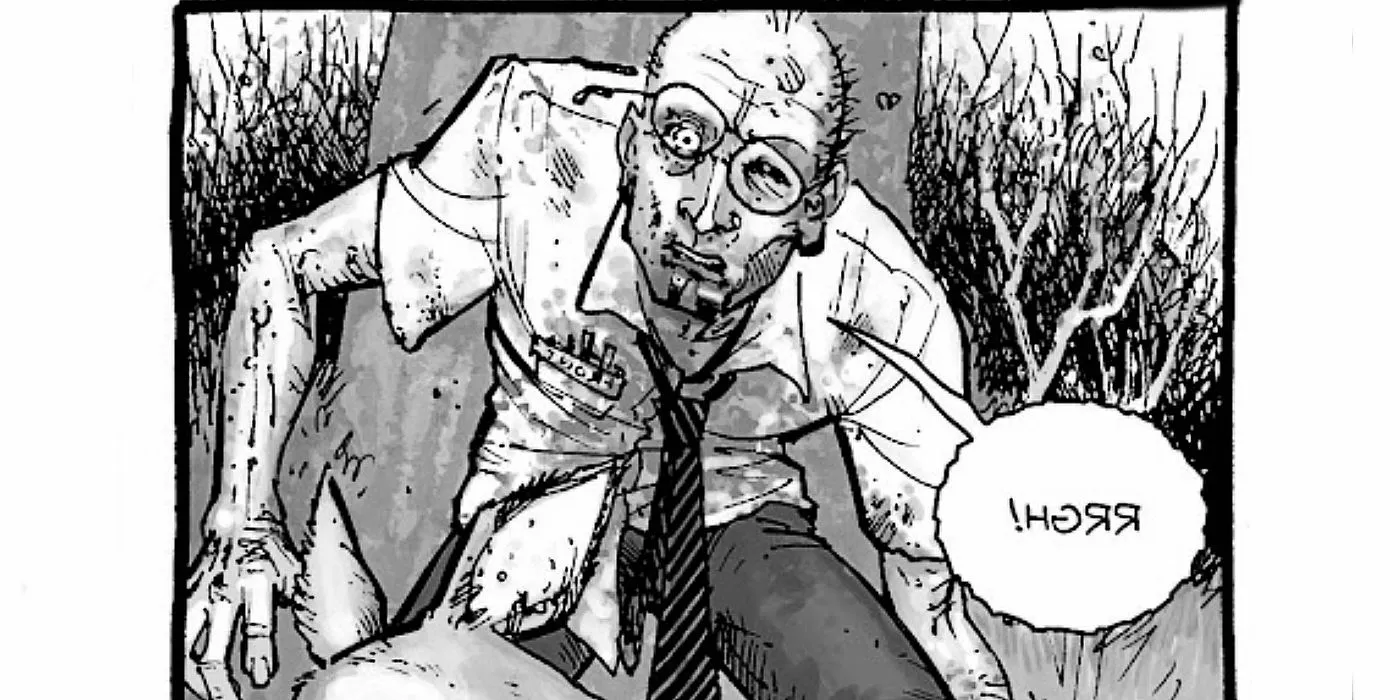 Tony Moore's Easter egg, the Front zombie from The Walking Dead Image