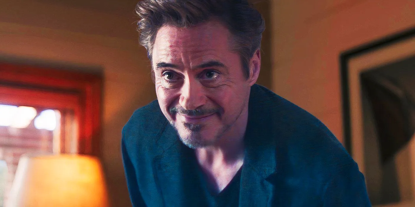 Tony Stark hologram saying I love you 3000 in Avengers Endgame Image