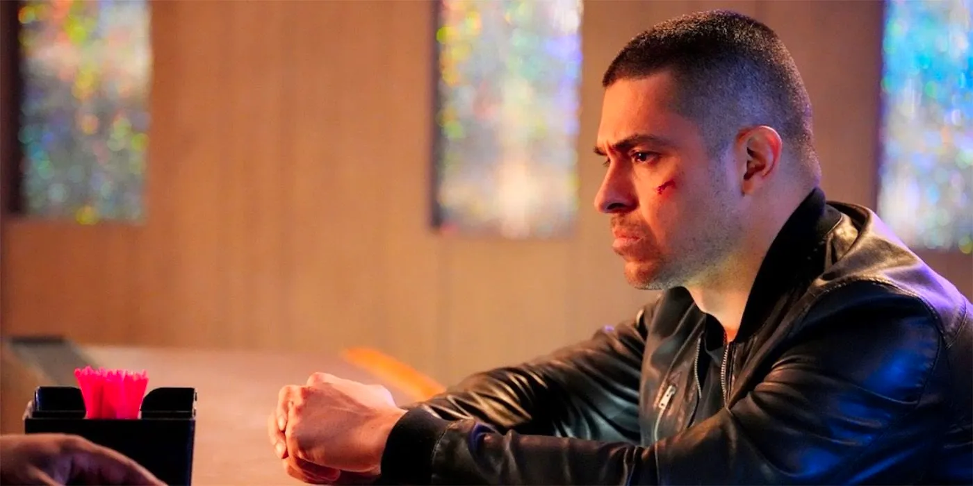 Torres looking dejected with a bruised face in NCIS season 21 Image