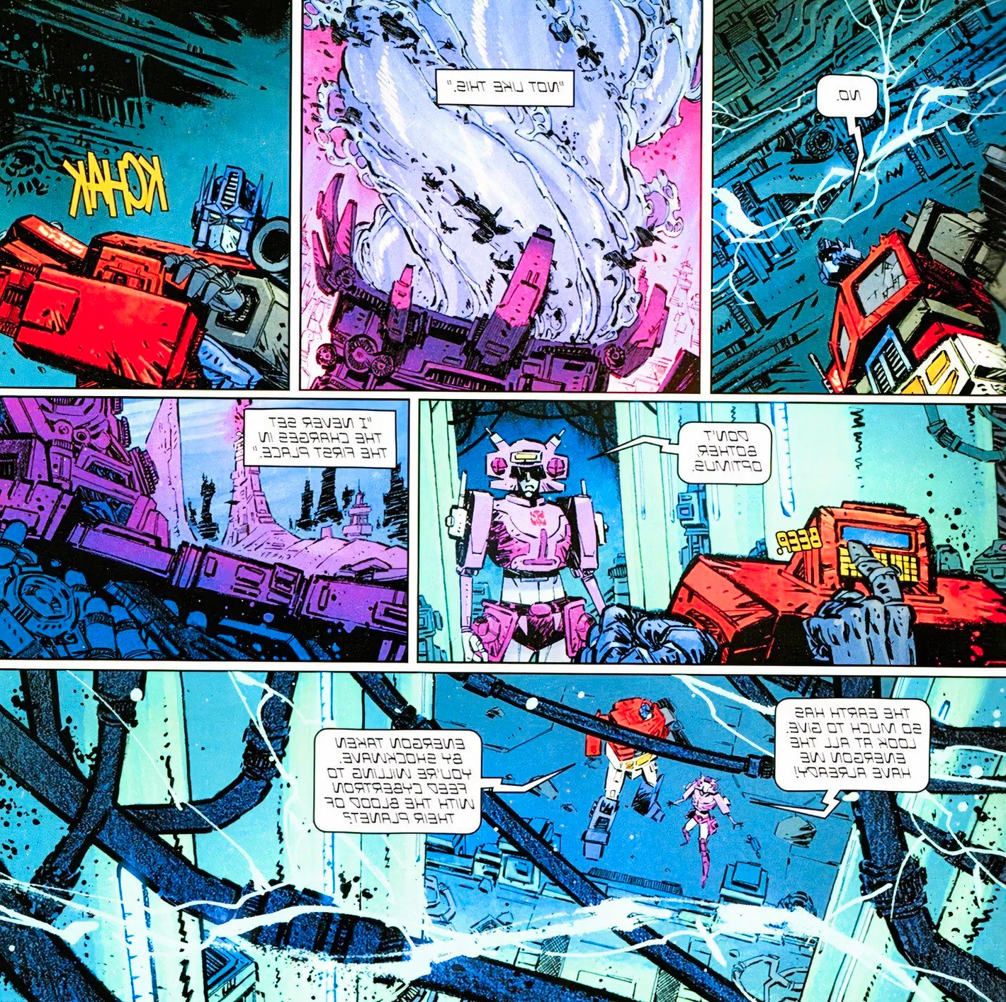 Transformers #12, Elita-One betrays Optimus Prime, revealing she disobeyed his orders Image