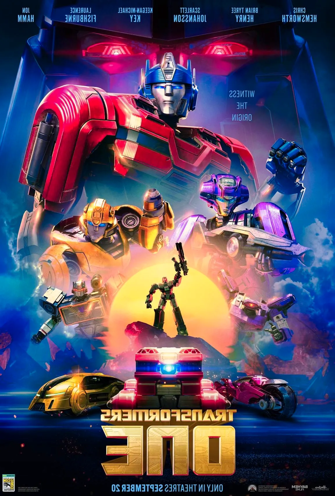 Transformers One 2024 Film Official Poster Image