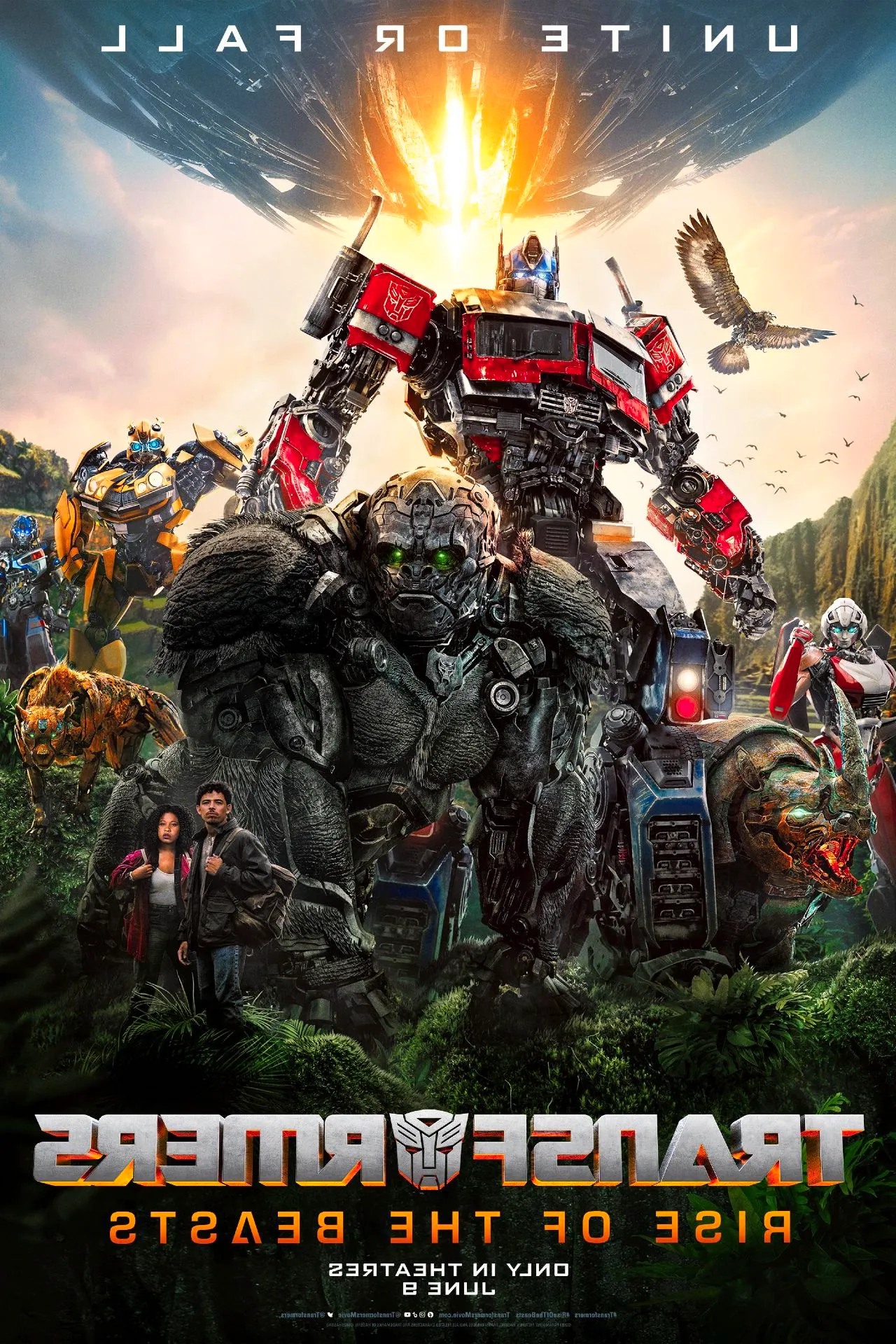 Transformers Rise of the Beasts Movie Poster Image