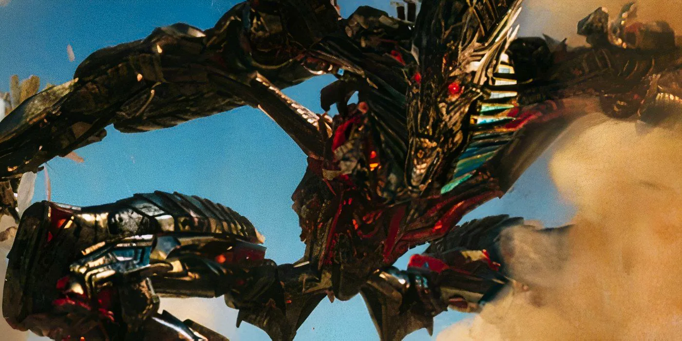 Transformers' The Fallen crouching and looking down Image