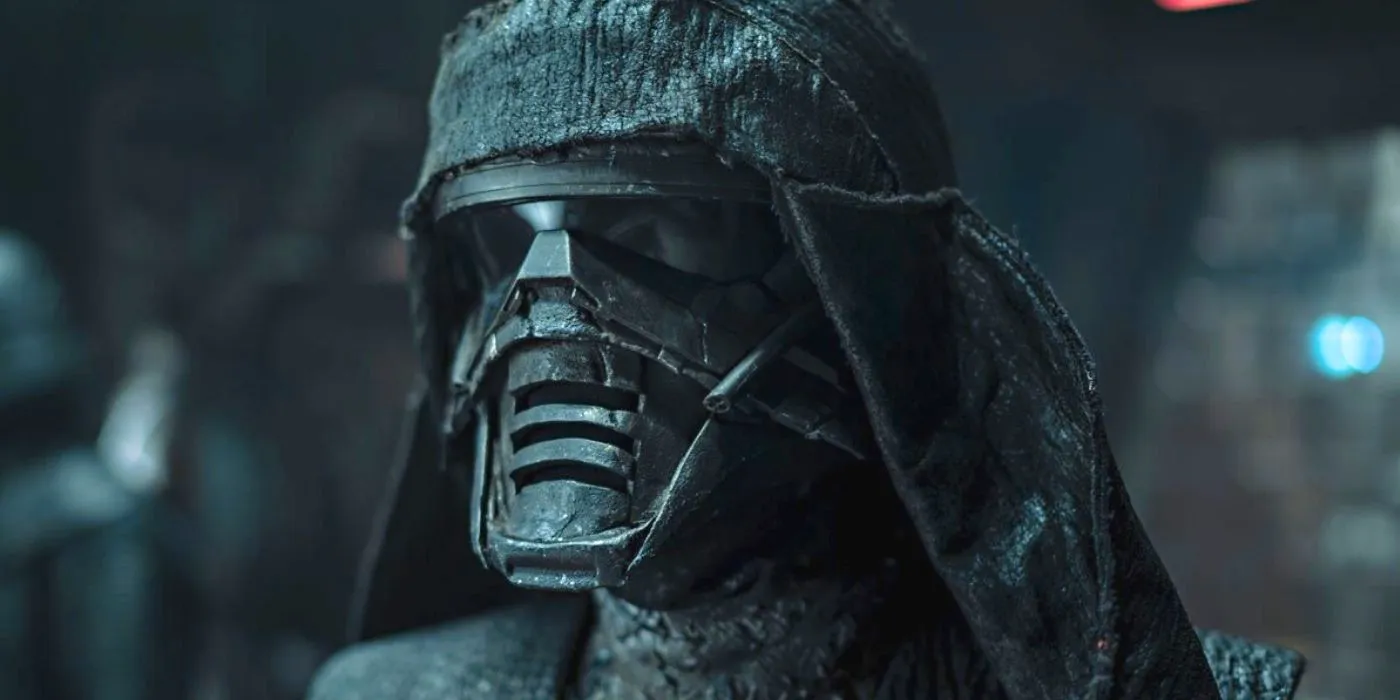 Trudgen from the Knights of Ren in Star Wars wearing his mask Image