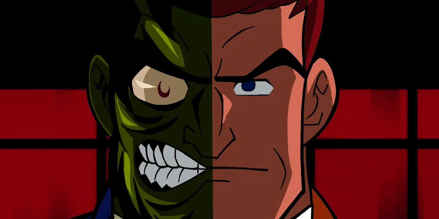 Two-face grimaces in Batman_ The Brave and the Bold Image