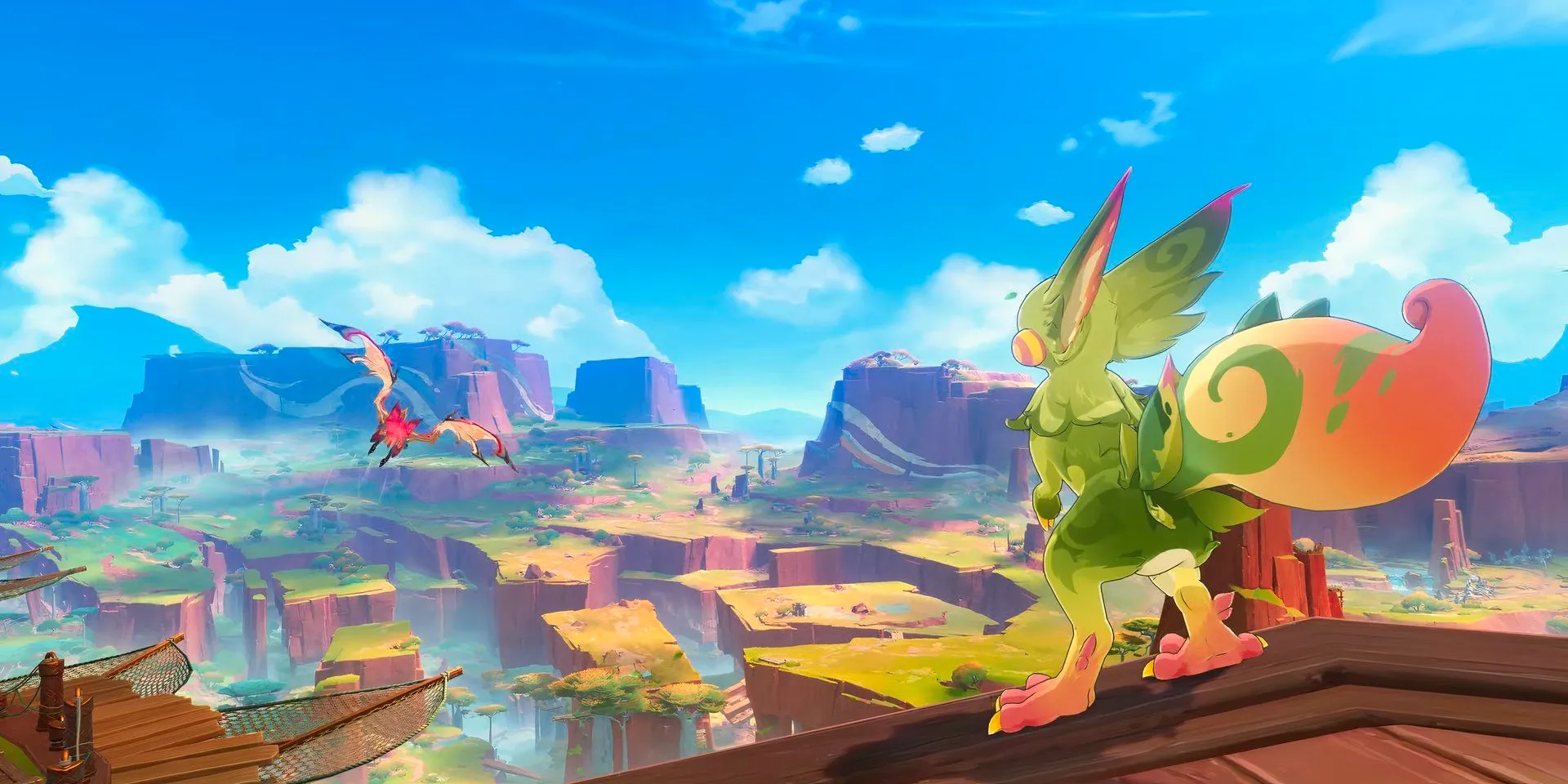 Two Saurians overlooking the horizon in Genshin Impact's Natlan Teaser. Image