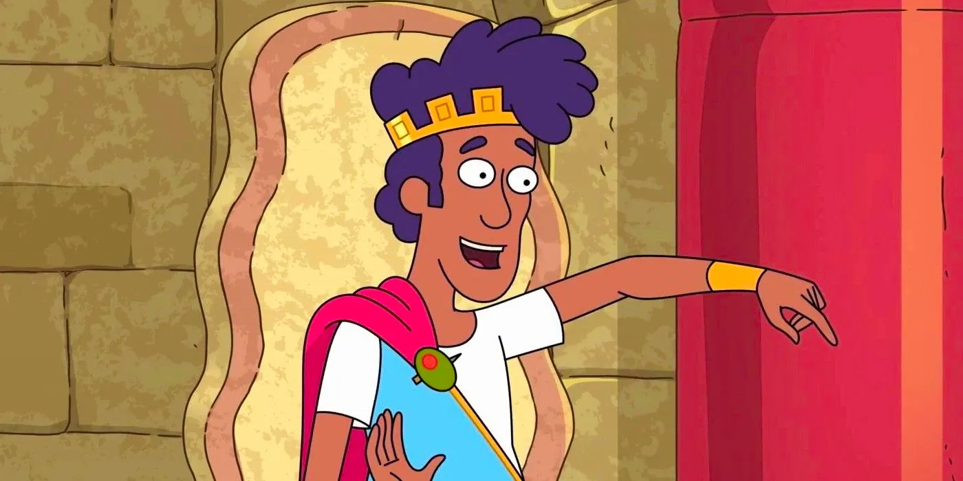 Tyrranis issues an order from his throne in Krapopolis Image