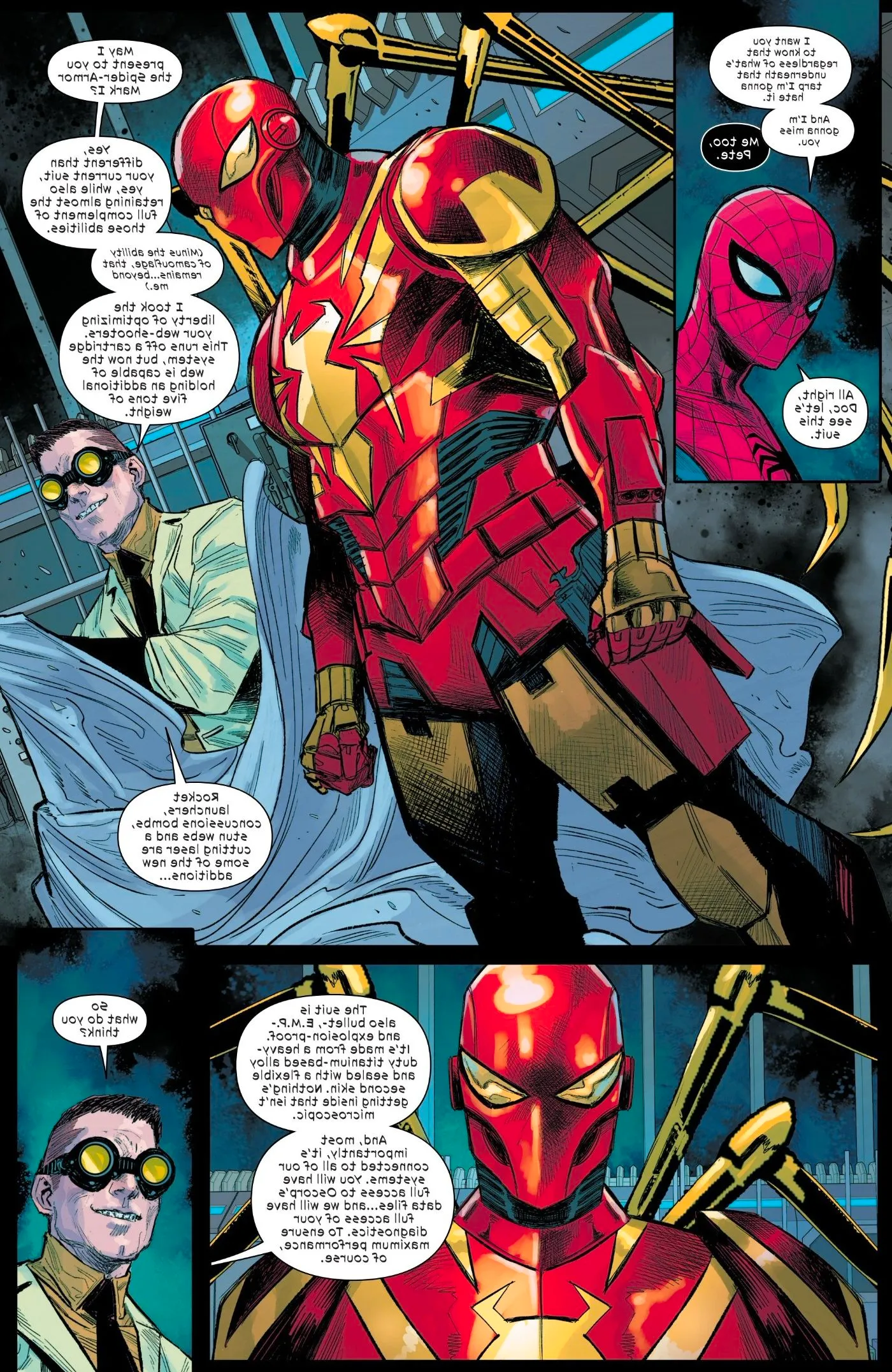 Ultimate Spider-Armor in Ultimate Spider-Man #9 Image