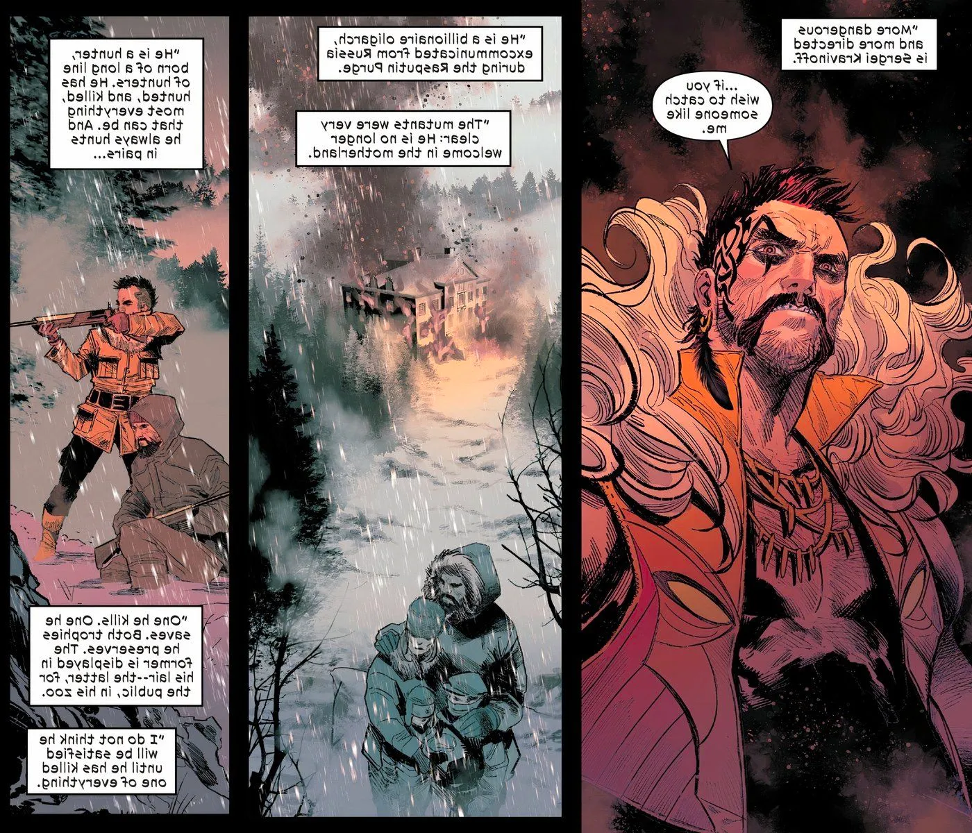 Ultimate Universe introducing Kraven the Hunter. Image