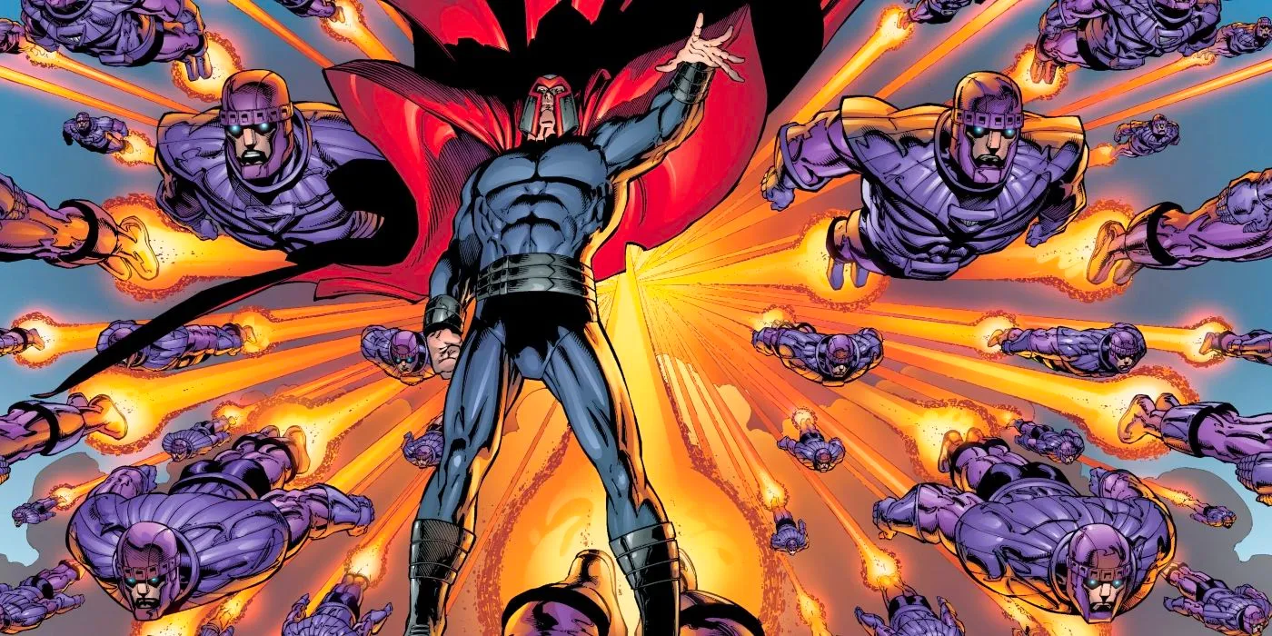 Ultimate X-Men's Magneto controlling Sentinels. Image