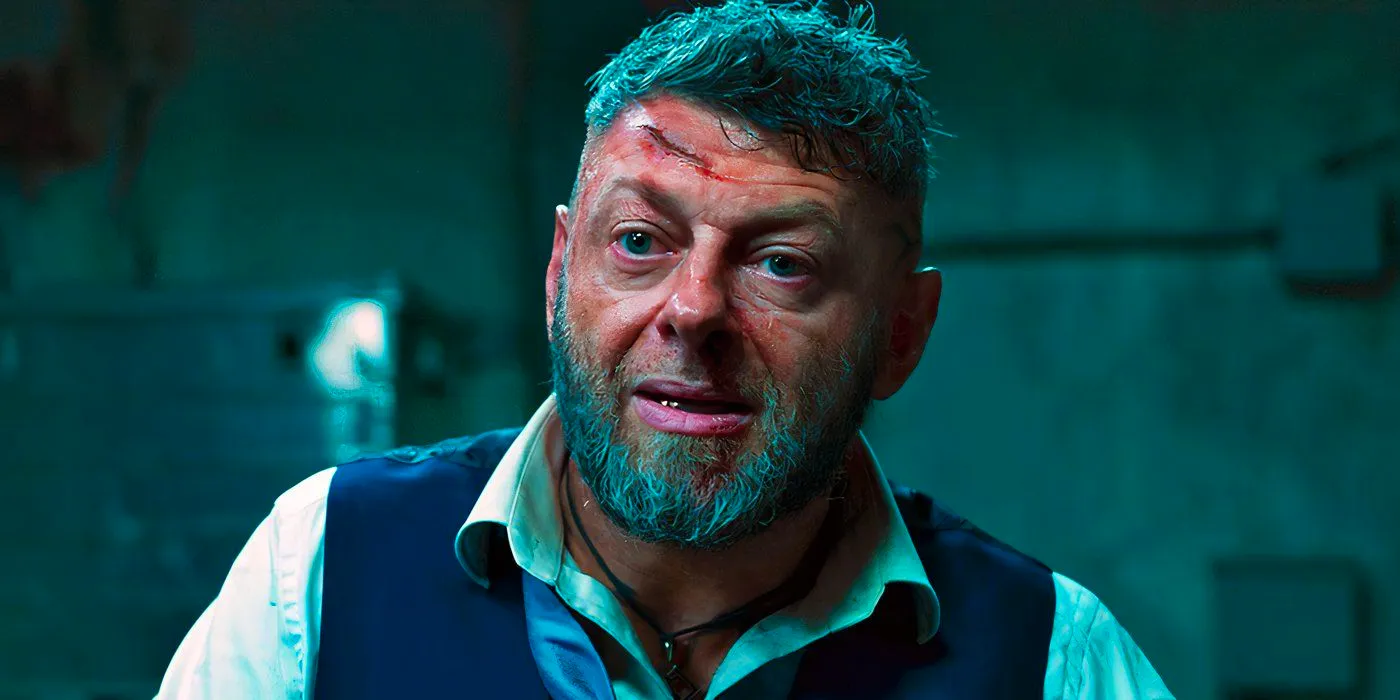 Ulysses Klaue being interrogated in Black Panther Image