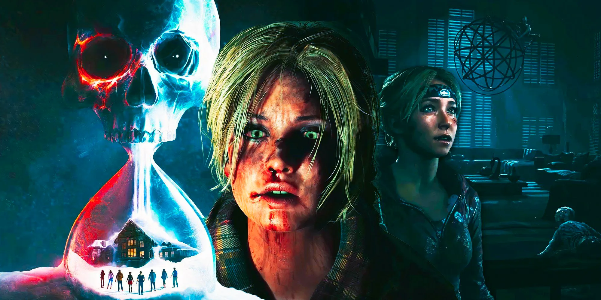 Until Dawn Remake ending with characters and keyart Image