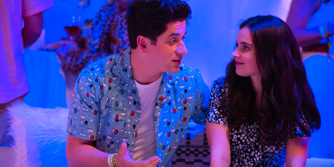 Vanessa Marano as Molly talking to Lorenzo James Henrie as Josh in This is the Year Image