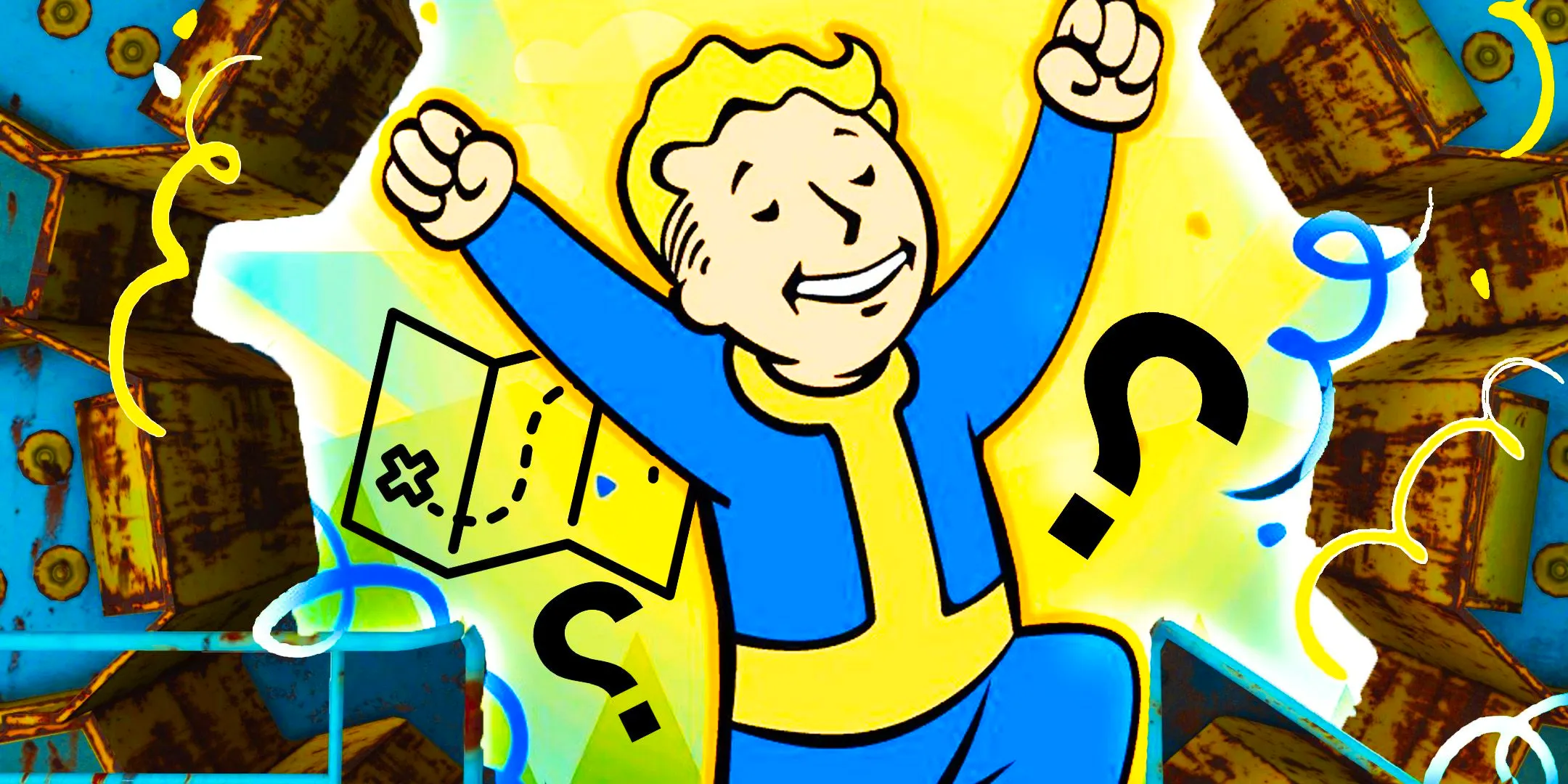 Vault boy jumping from joy In Fallout 4 Image