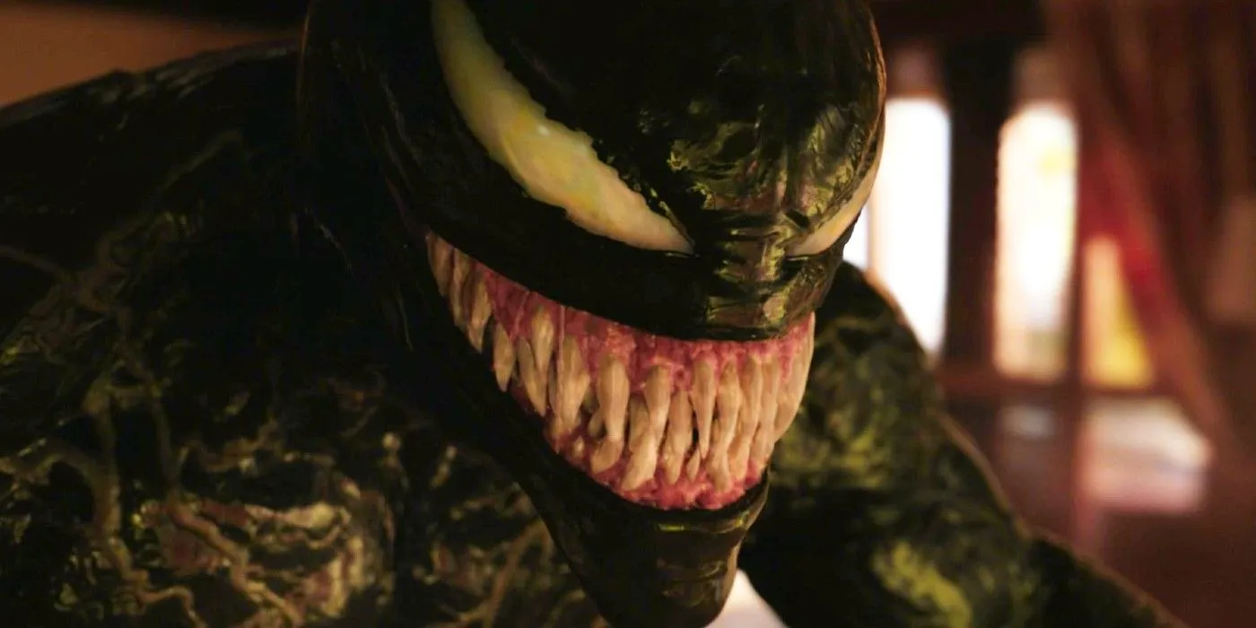 Venom shows his teeth in Venom Let There Be Carnage Image