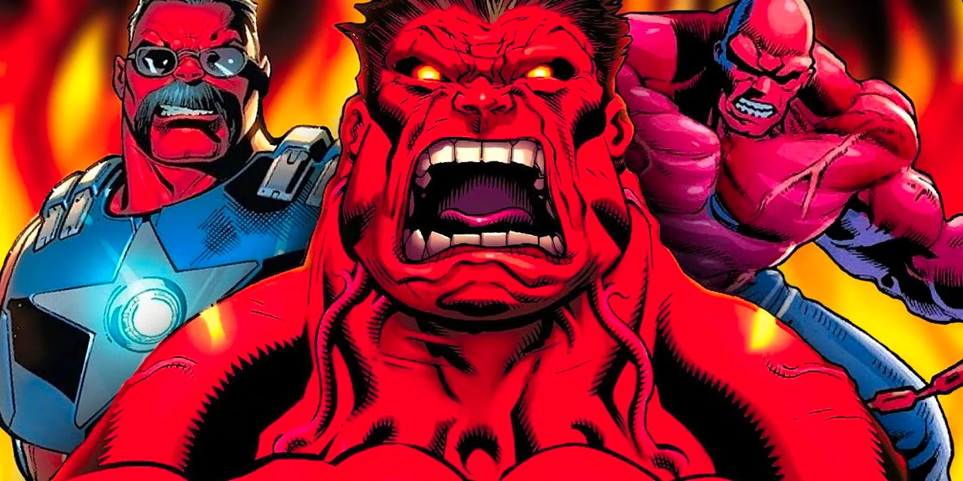 versions of red hulk in marvel lore Image