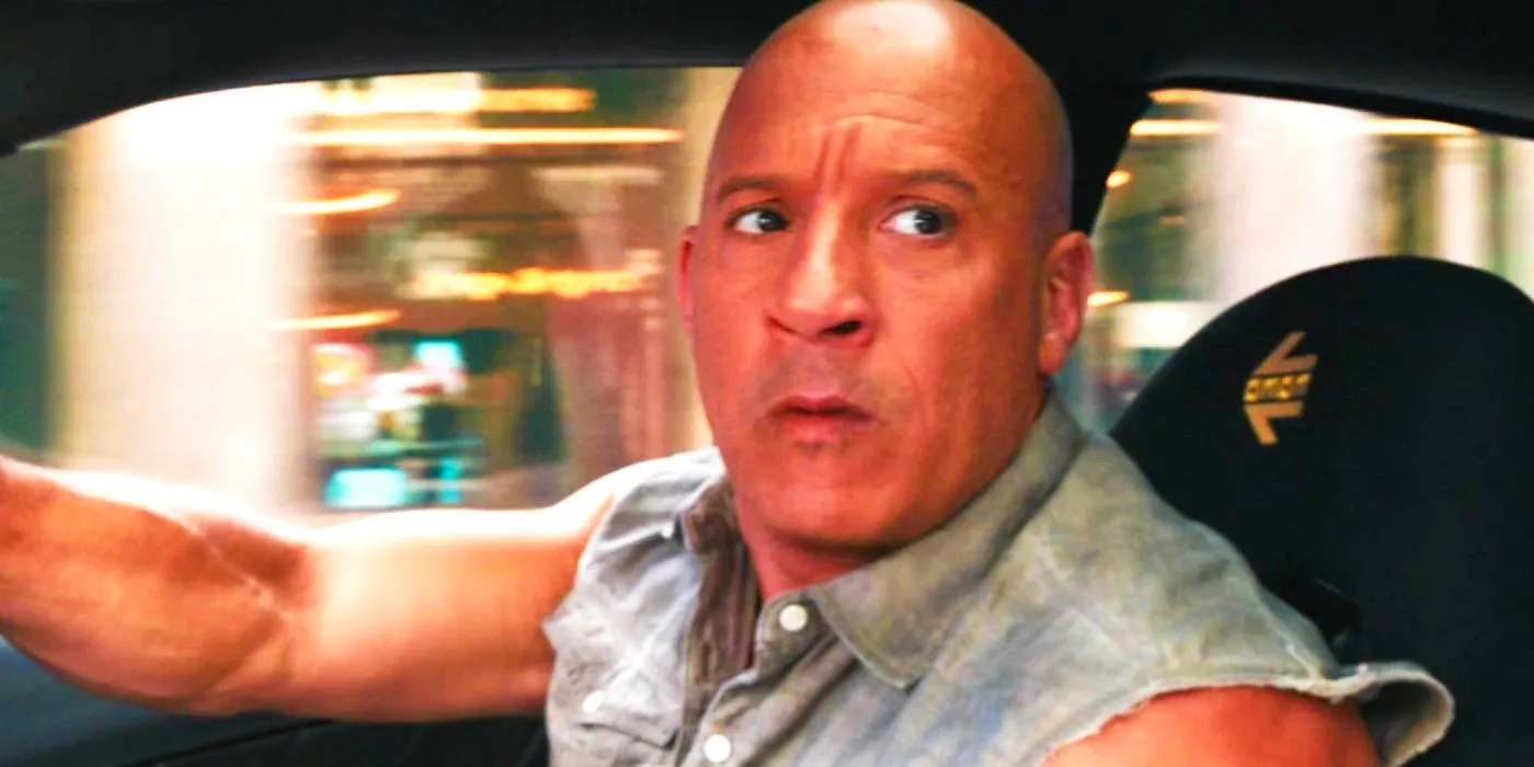 Vin Diesel behind the wheel of a car in Fast X Image