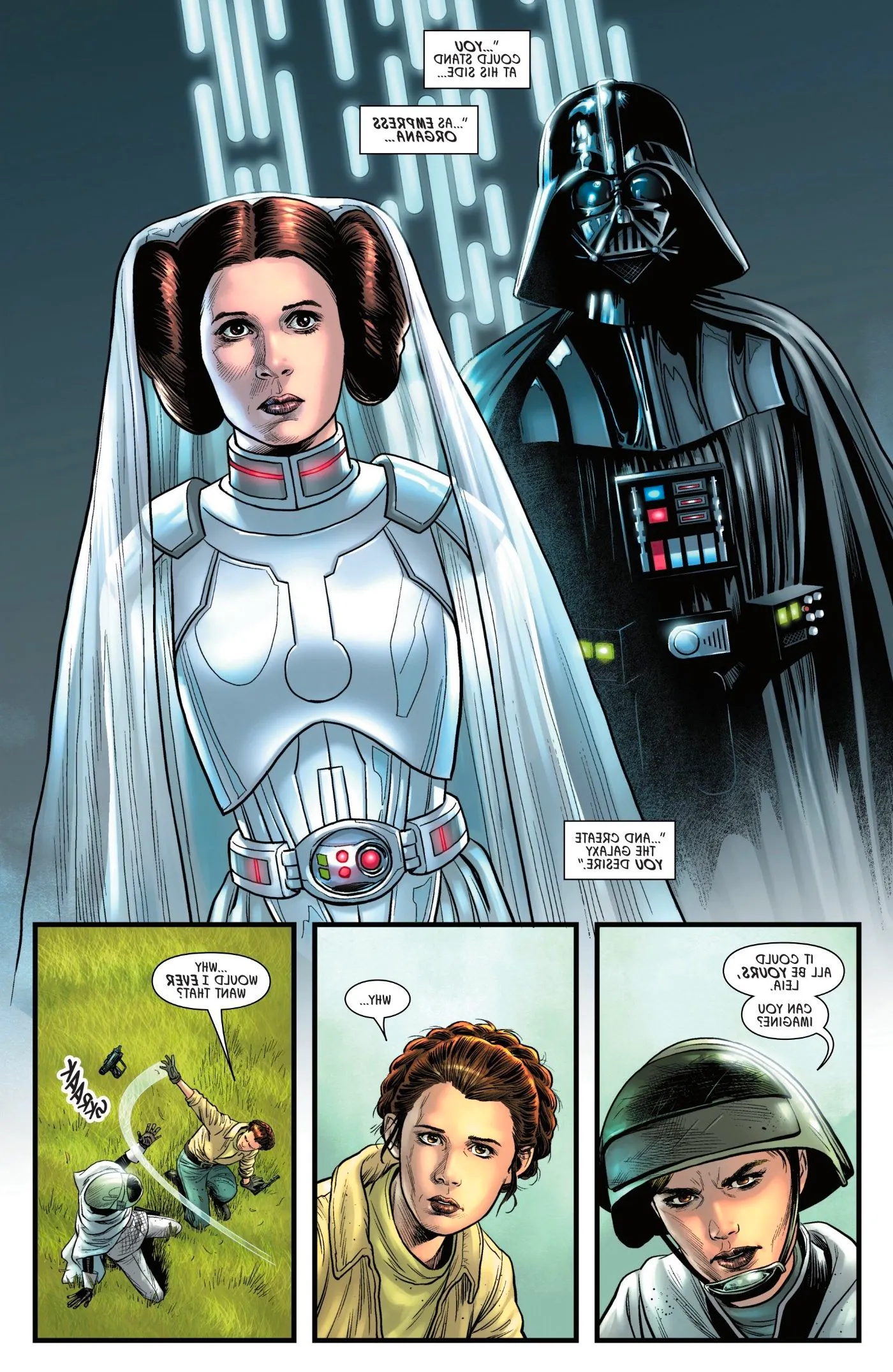 Vision of Leia By Darth Vader's Side in Darth Vader #50 Image