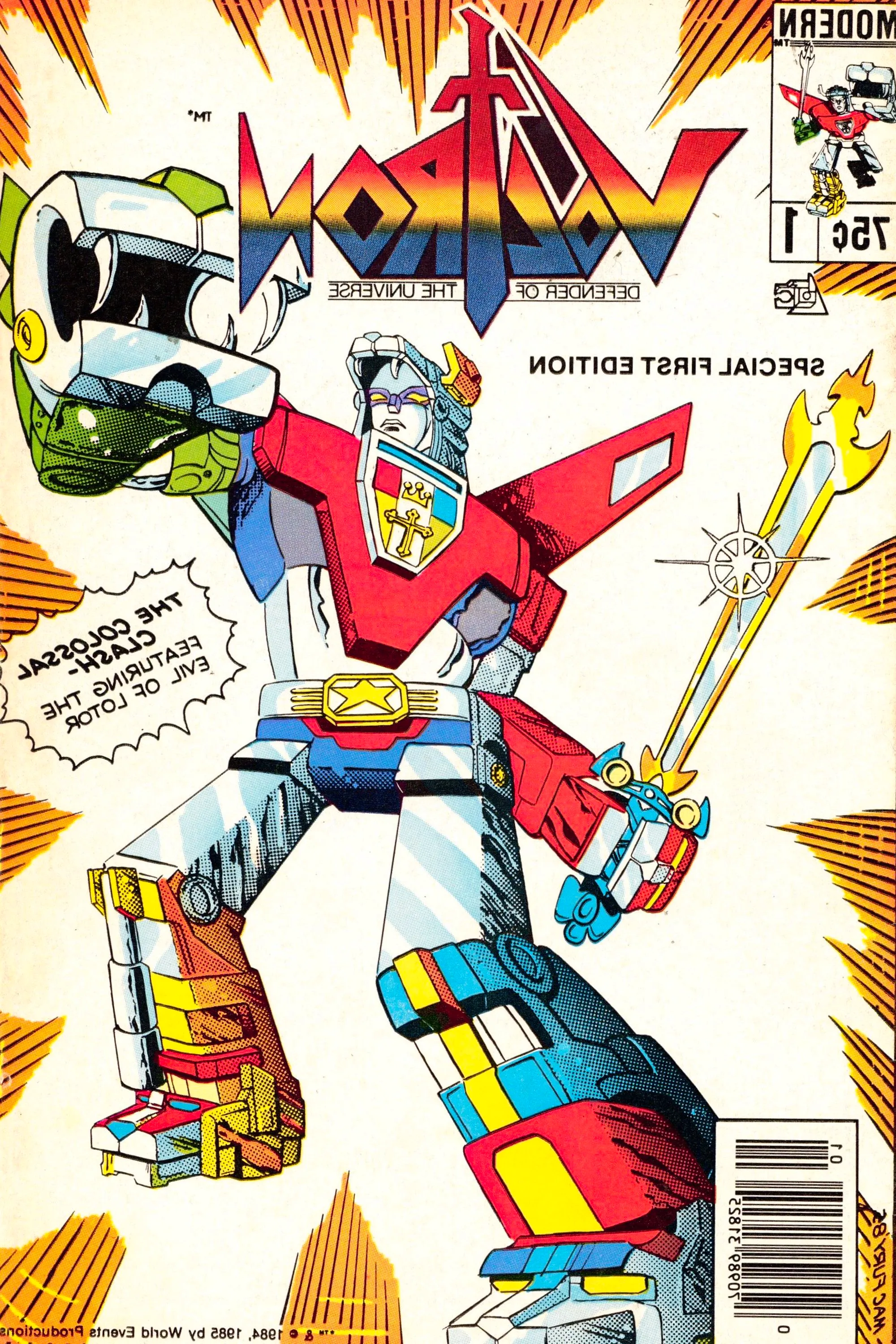 Voltron Defender of the Universe Comic Cover Image