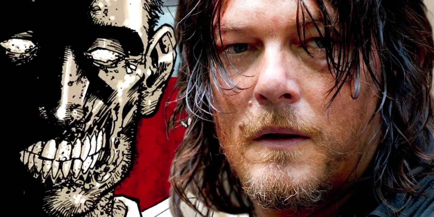 walking dead daryl comic zombie Image