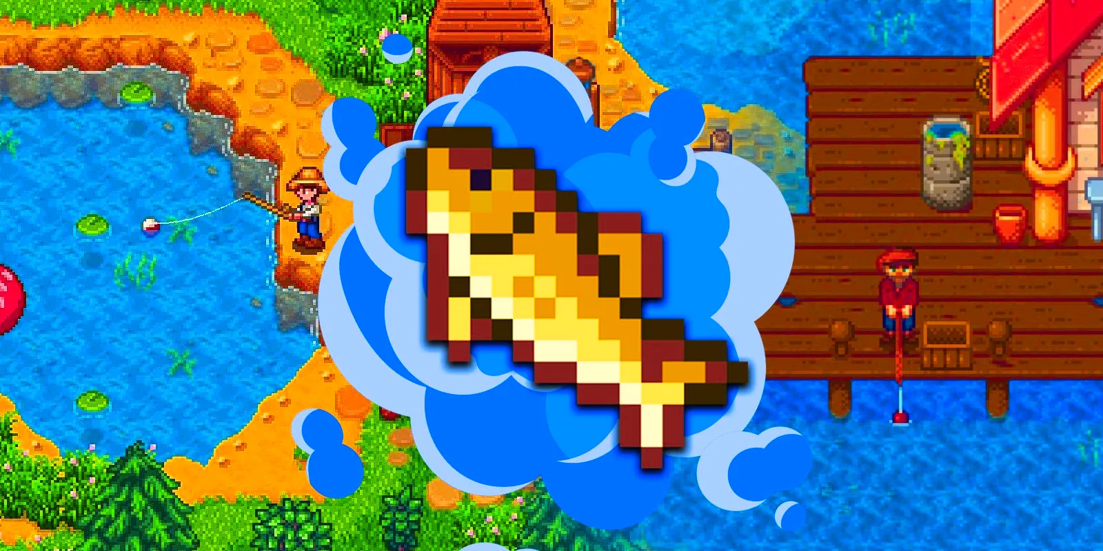 Walleye fish in Stardew Valley Image