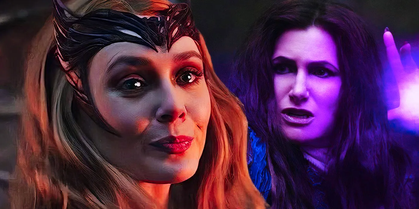 Wanda Maximoff's Scarlet Witch and Agatha Harkness in the MCU Image