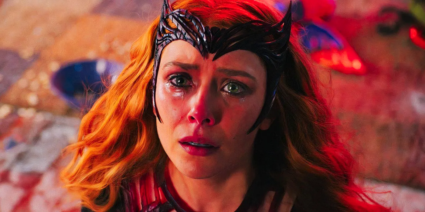 Wanda Maximoff's Scarlet Witch distraught in Doctor Strange in the Multiverse of Madness Image