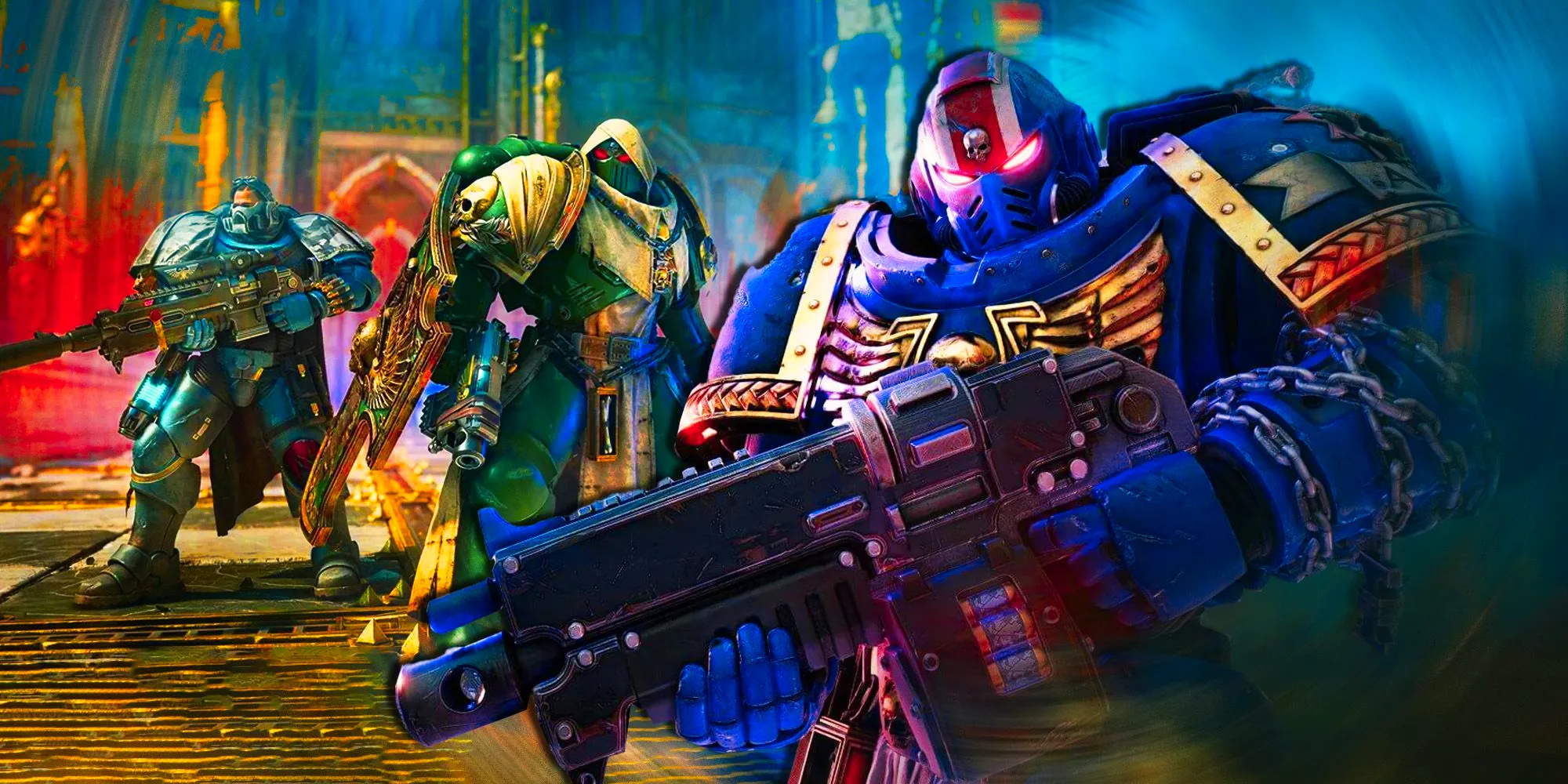 Warhammer 40K Space Marine characters Image