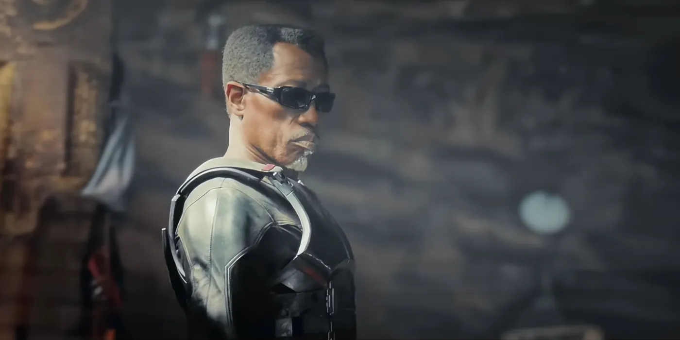 Wesley Snipes as Blade appearing in the light in Deadpool & Wolverine Image