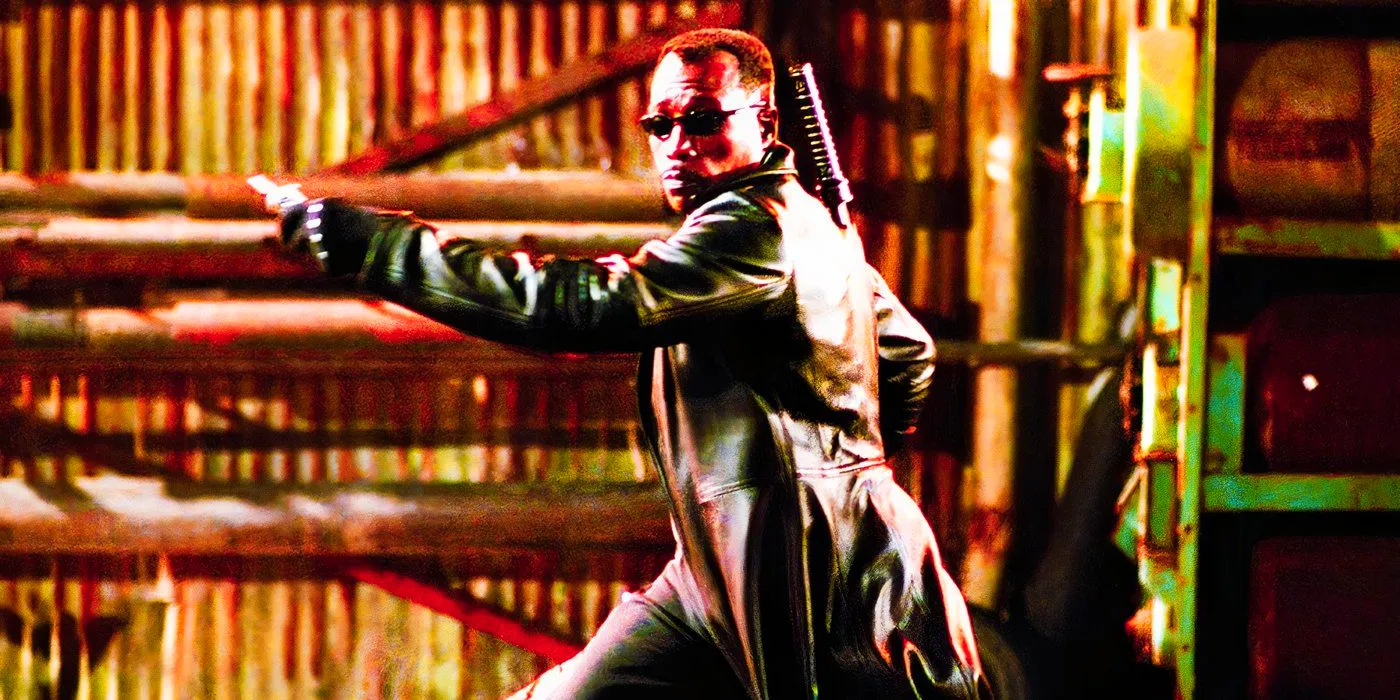 Wesley Snipes' Blade fighting in the 1990s Image