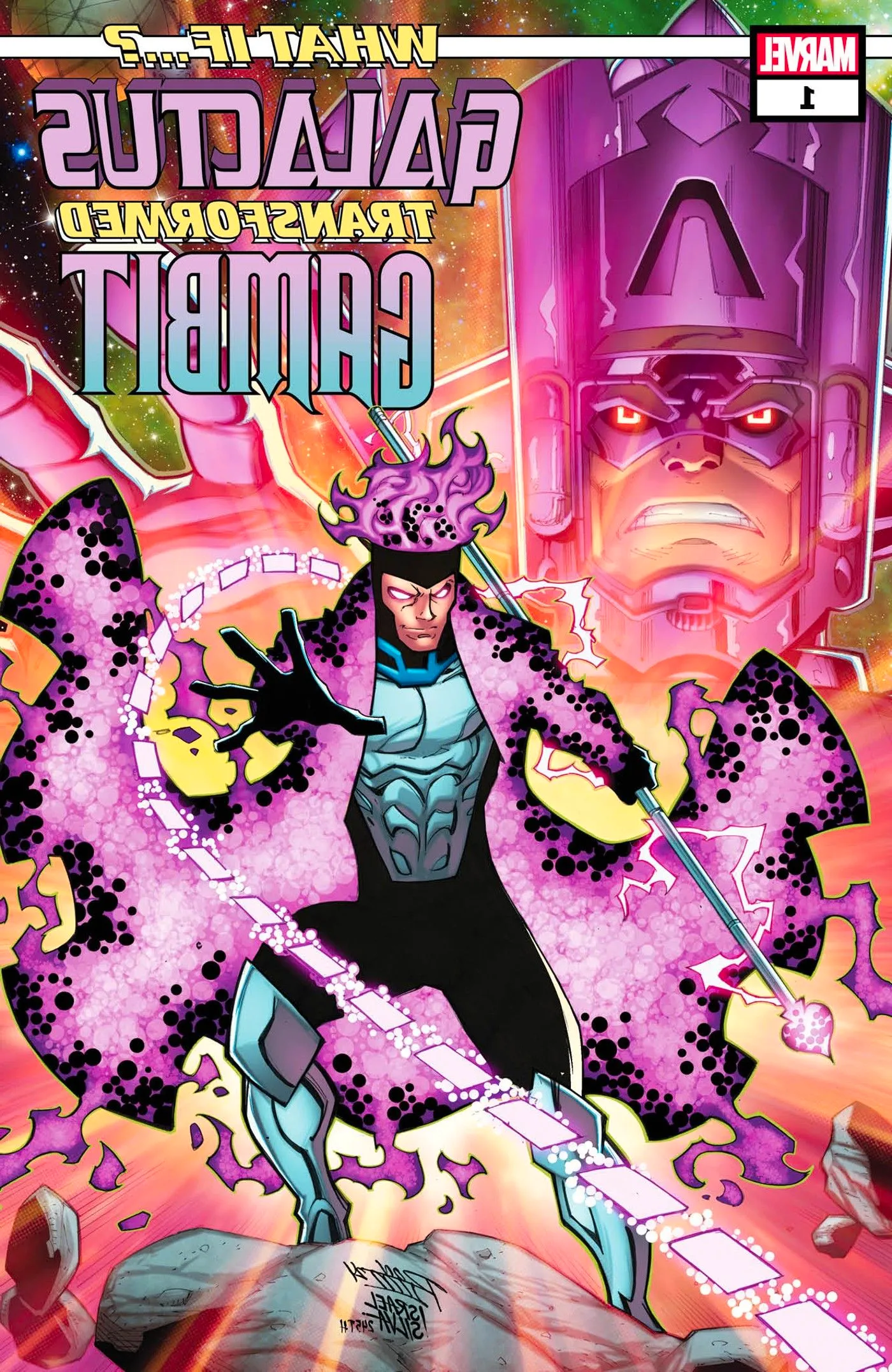 what if galactus transformed gambit comic cover Image