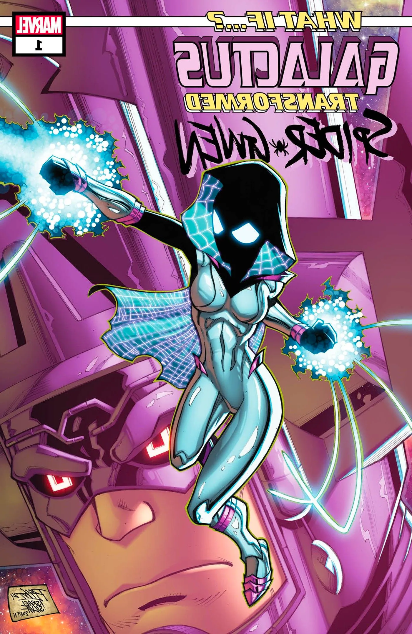 what if galactus transformed spider-gwen cover Image