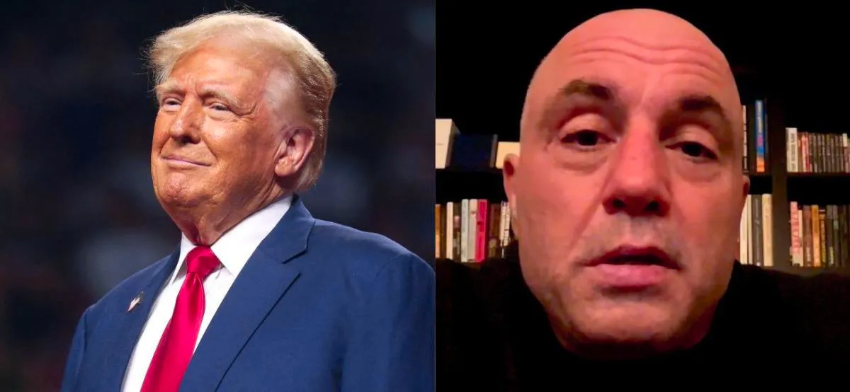 Why Joe Rogan Is Being Dubbed A 'Coward' After Hosting Donald Trump On Podcast Image