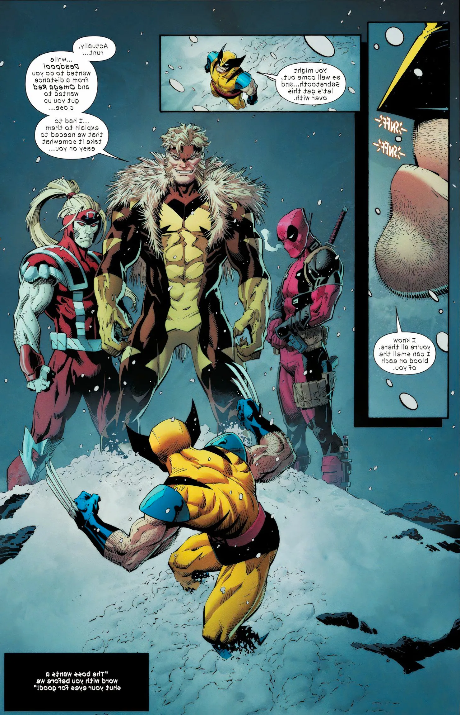 Wolverine Revenge #1 Deadpool, Sabretooth & Omega Red ambush Wolverine Image