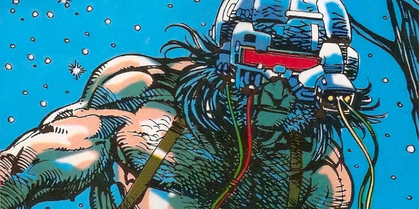 Wolverine wearing his weapon X visor in Marvel Comics Image