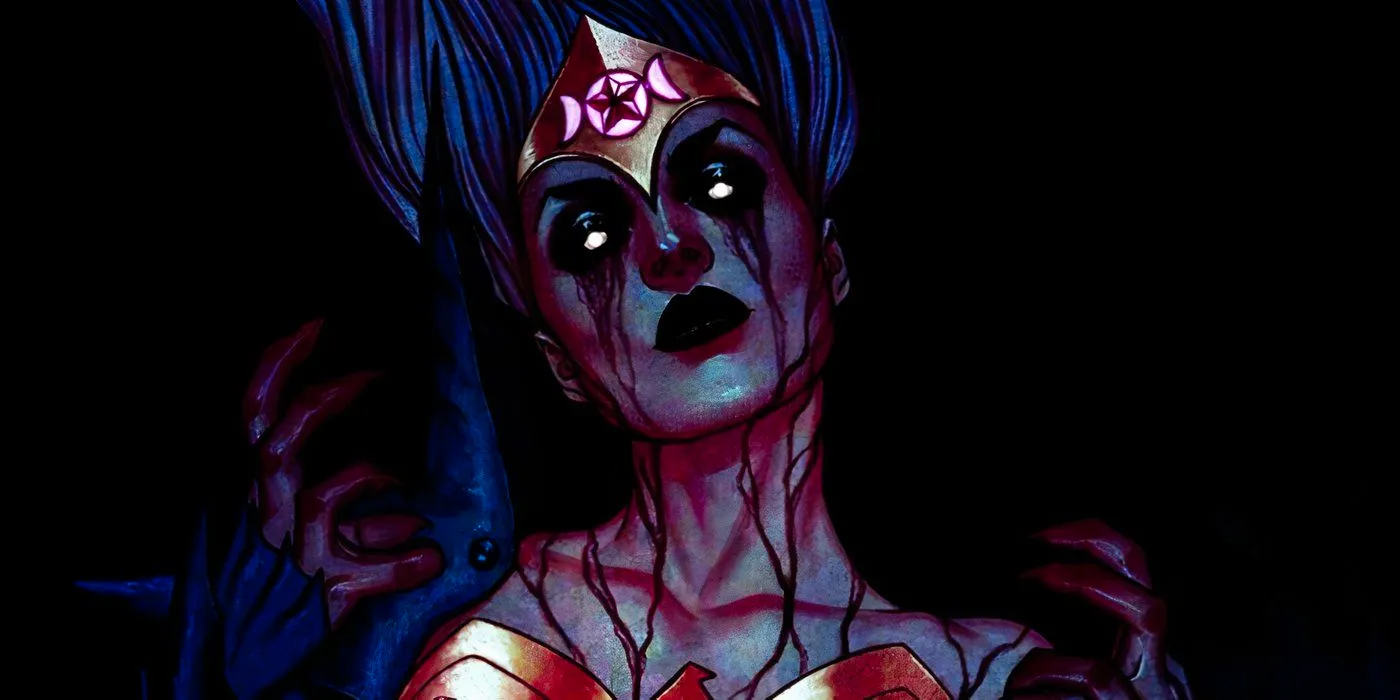 Wonder Woman #57 cover art scary dead Image