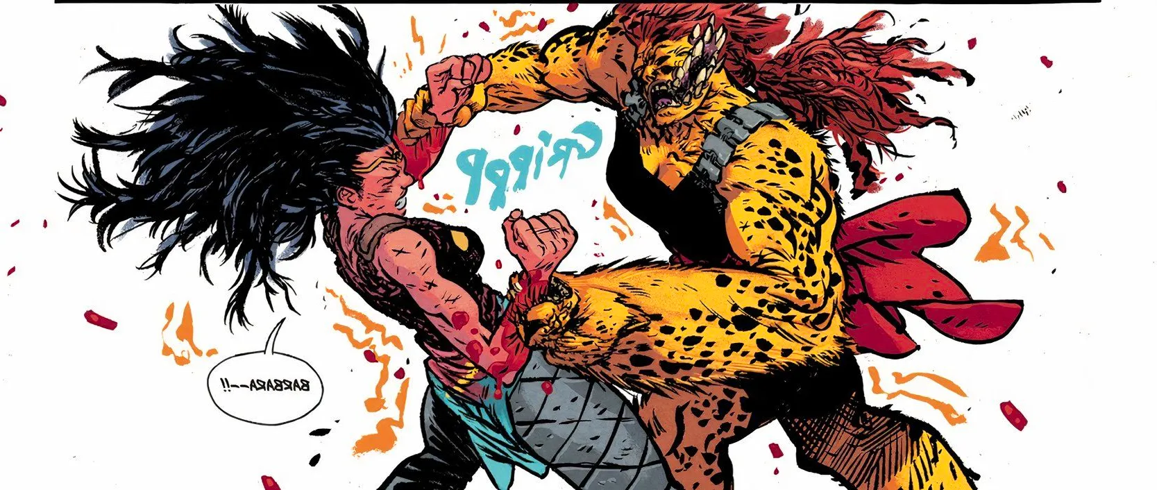 Wonder Woman Dead Earth #1 Cheetah fight 1 Image