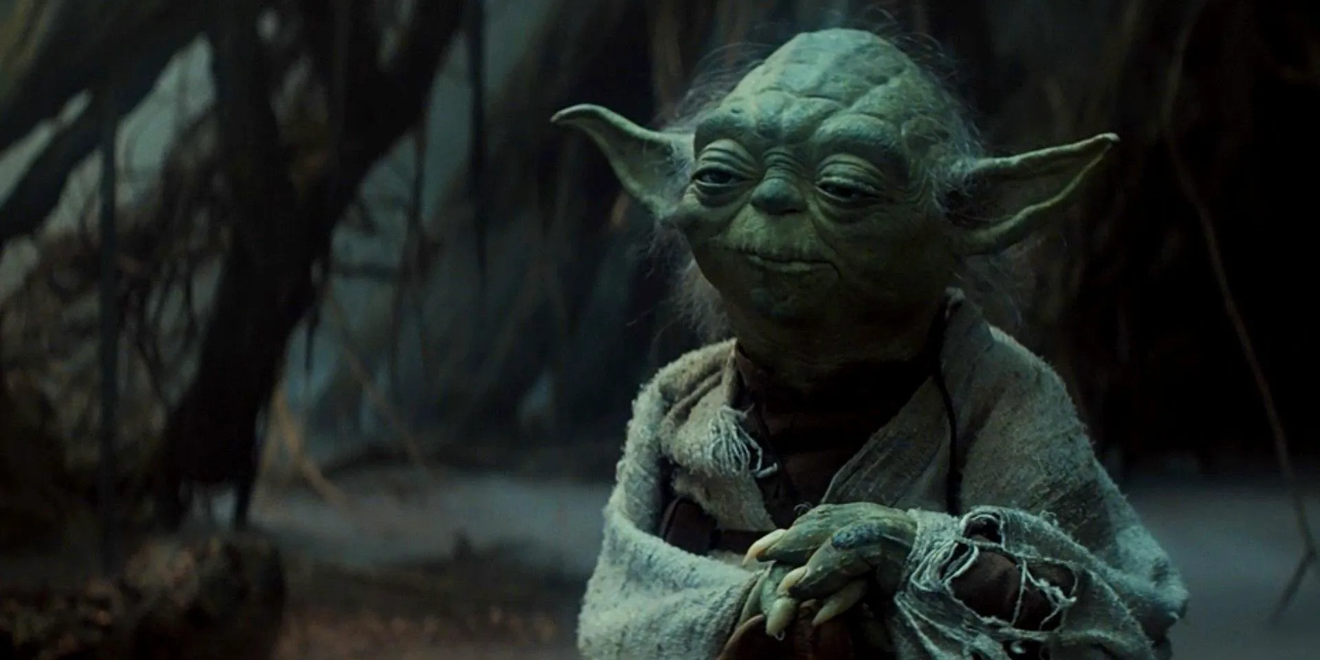 Yoda on Dagobah in The Empire Strikes Back Image